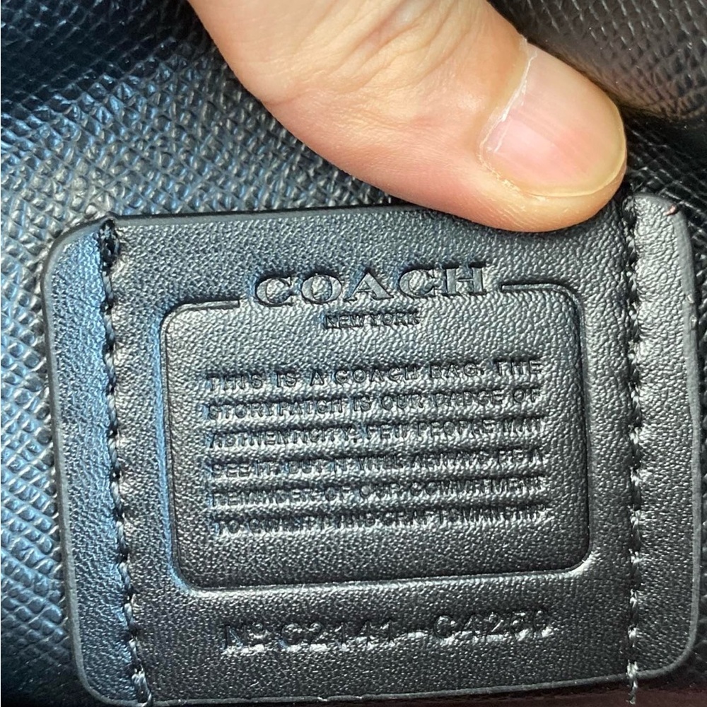 COACH Classic Pattern Mollie Tote Bag - Picture 6 of 7